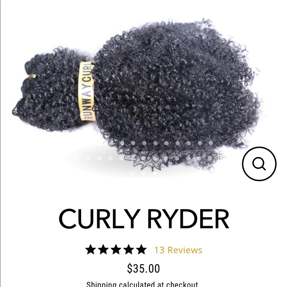 Curly Ryder sew in hair